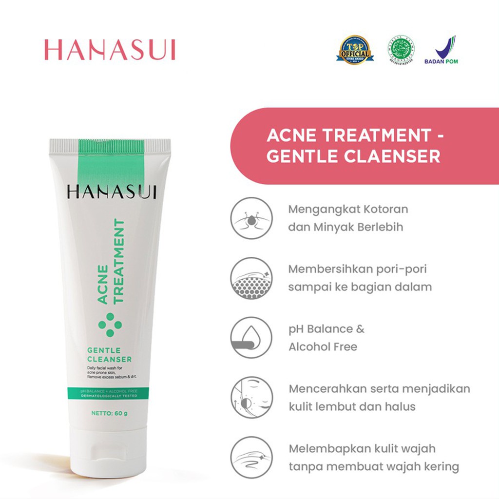 HANASUI Acne Treatment | Flawless Glow 10 Series | Acne Spot | Night Day Cream | Essence | Skincare Skin | Day Cream | Toner kosmetik