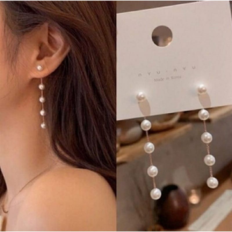 ANTING MUTIARA LIMA KOREA/ANTING MUTIARA IMPORT/ANTING MUTIARA WANITA