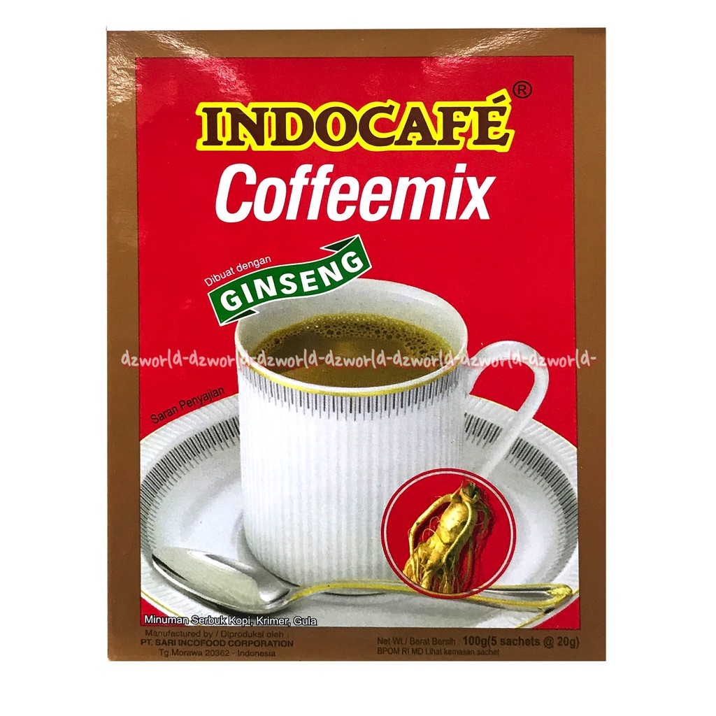 

Indocafe Coffeemix Gingseng Isi 5sachet Coffee Mix Indo Cafe Merah Jahe Indokafe Cofe mix Gingseng Merah Red Gingseng 5 Sachet