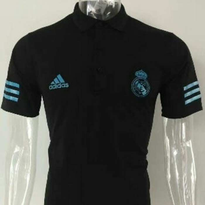 Kaos Polo Shirt Real MAdrid Away UCL 17/18 Grade Ori