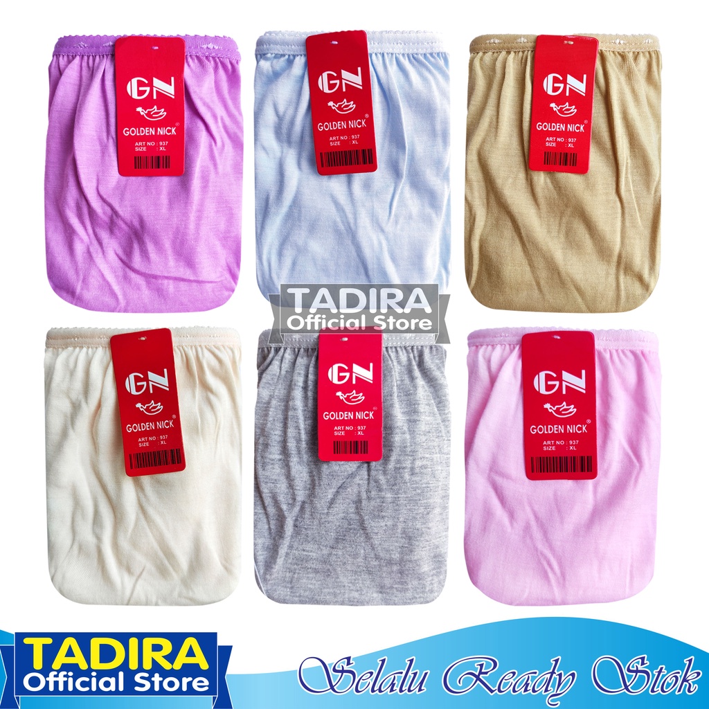 3 Pcs Celana Dalam GN_Wanita Warna Terang Bahan Katun Lembut Stretch Real Picture Kualitas Terjamin TADIRA