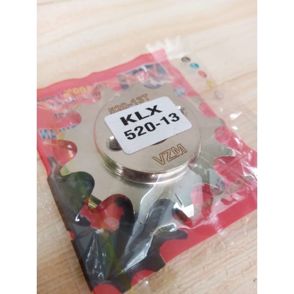 Gear depan 520 KLX 150 D-Tracker 150 VZM racing 13 14 15