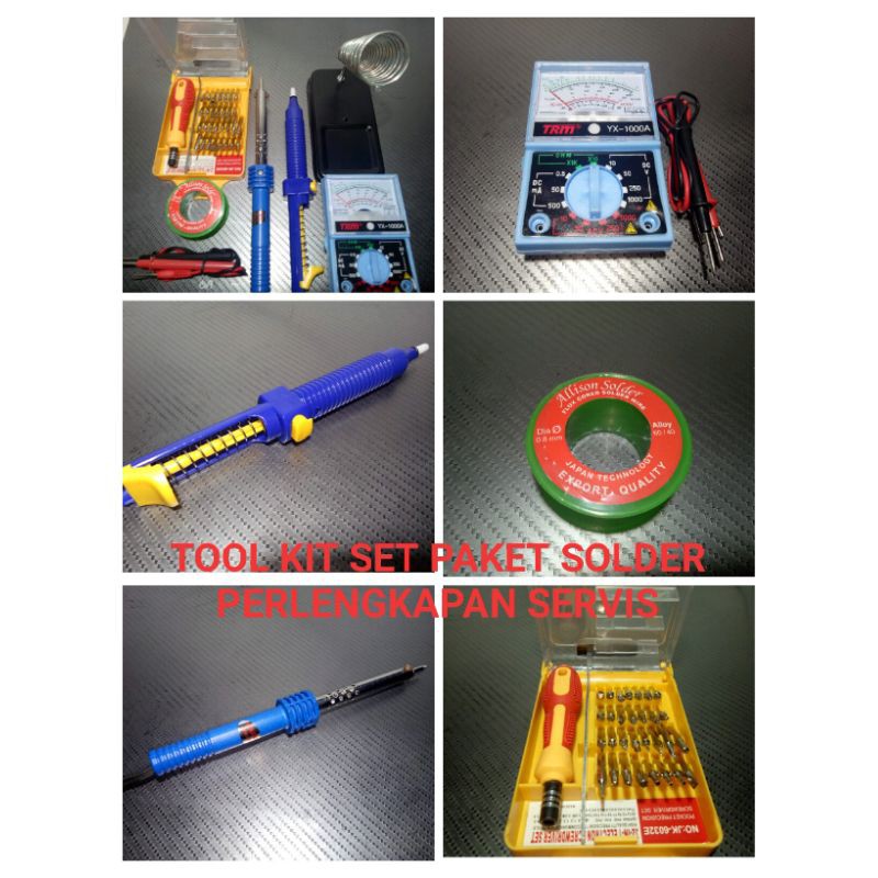 Tool Kit Set Paket Solder Perlengkapan Servis