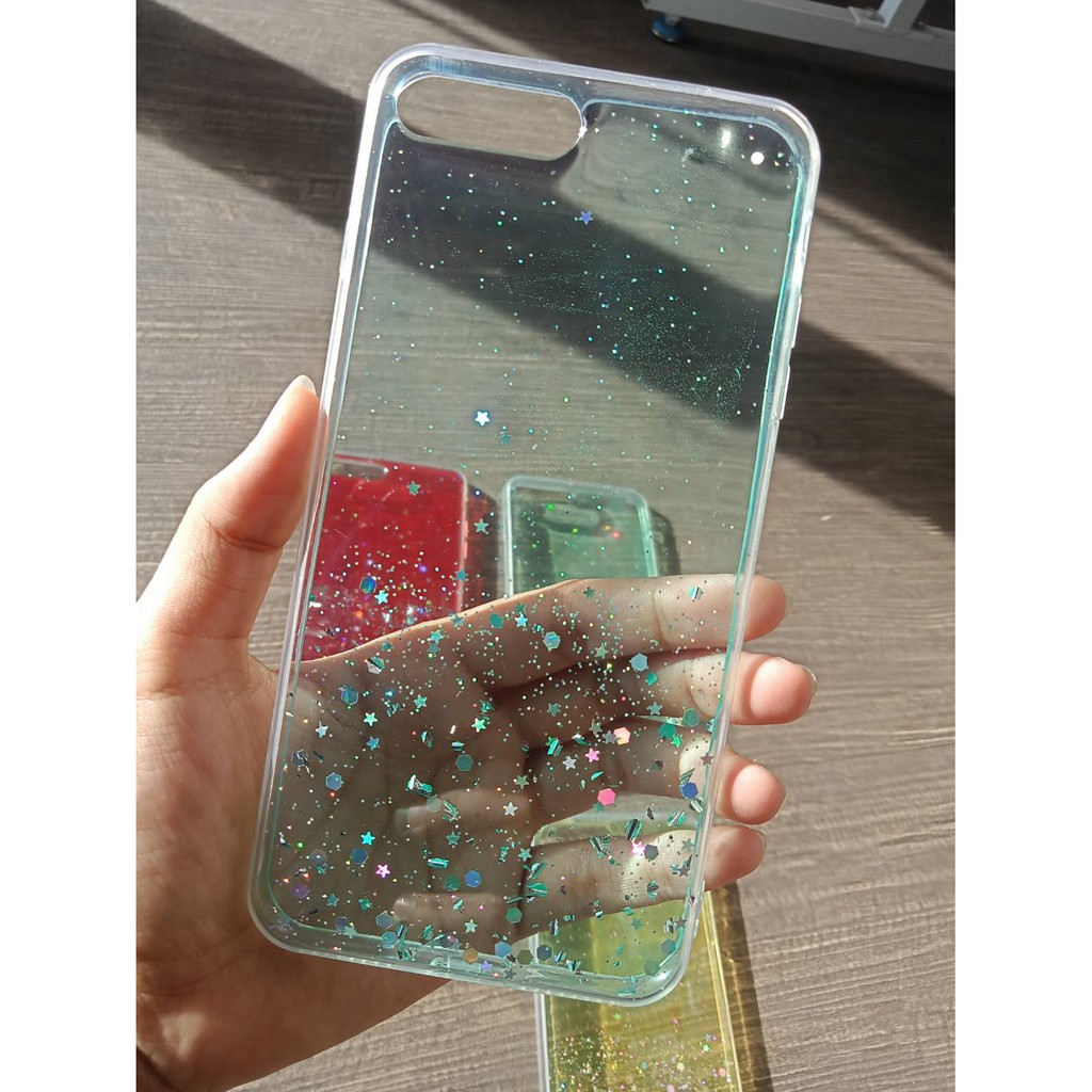 Case Import Iphone  11 5.8   IPH 12 5.4, IPH 12 6.1, IPH 12 6.7  Sparkly Silver Foil Starry Sky Soft Case