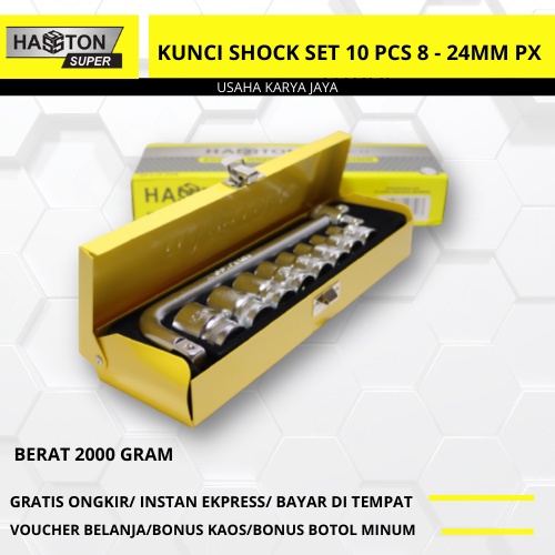 Kunci Sok Set1730-001 HASSTON Original Terbaru Mata Sok Kunci Sok Motor Promo Kunci Set Shock Motor 