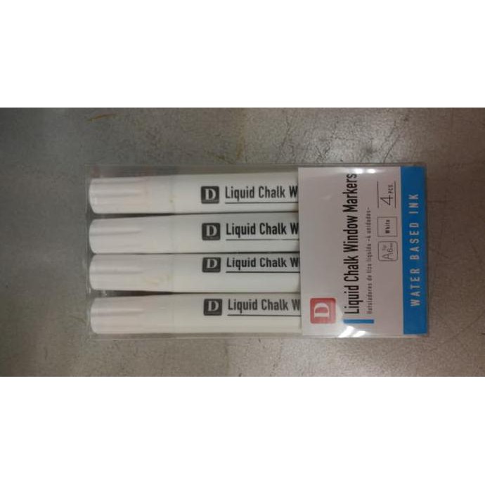 

Ds Welcome Daiso Liquid Chalk Window Glass Marker / Spidol Putih Utk Kaca Jendela