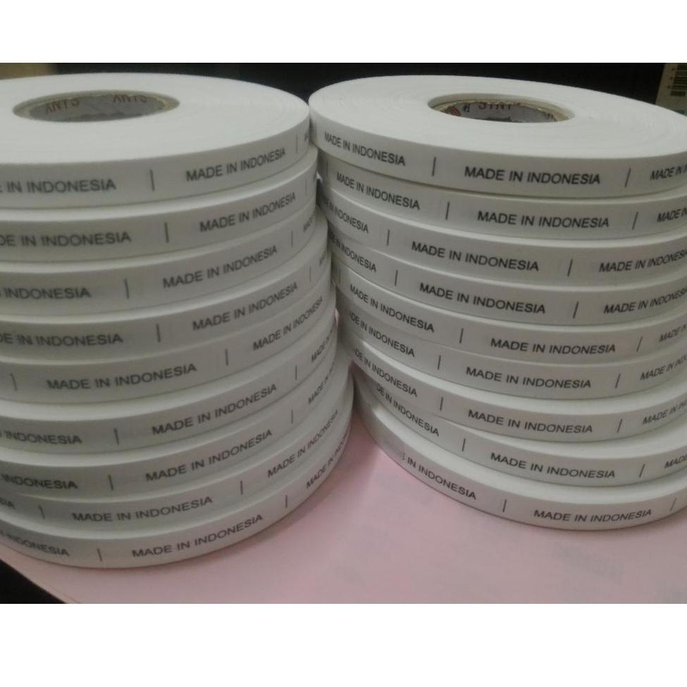 

((P-OFO_☎)) 2.000 pcs Made In Indonesia label; label baju,tas,sepatu,helm,sarung tangan,boneka dll-super keren