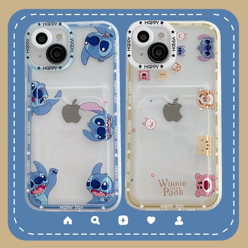 Soft Case Pelindung Lensa Transparan Motif Kartun Untuk iPhone 12 13 Pro MAX 11 X XR XS MAX 7 8 Plus