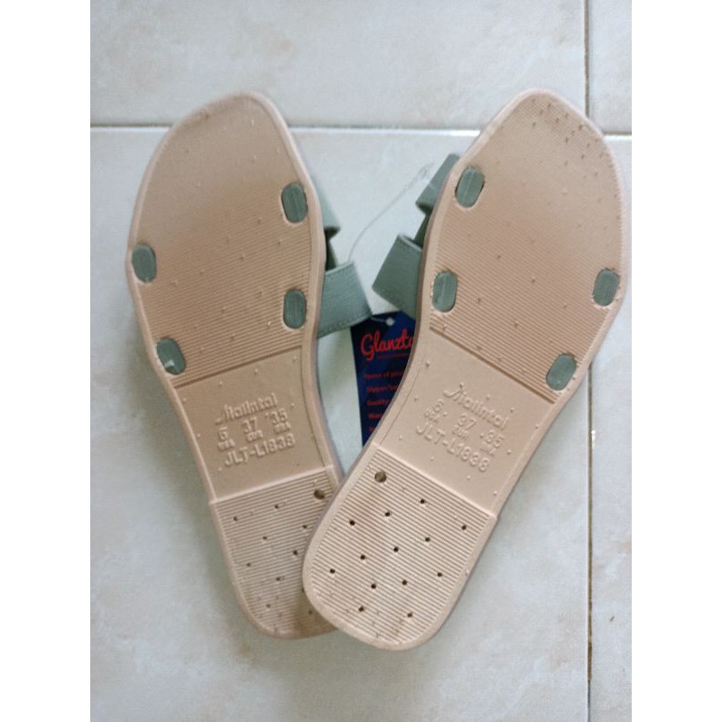 Sandal Jelly selop wanita GLANZTON L1838 Flat-3