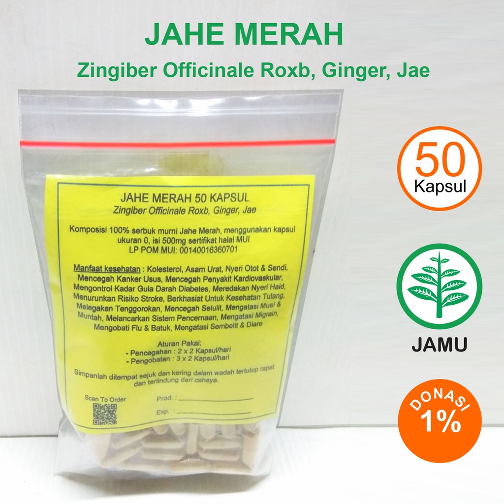 

JAHE MERAH KAPSUL Imunitas Anti Aging Kanker Stroke Diabetes Stroke Masuk Angin Migrain