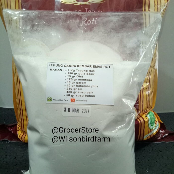 

gtg2011bb Tepung Roti Cakra Kembar Emas Repack 1 Kg Da01D100