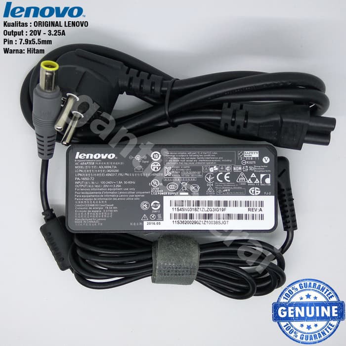 Adaptor Charger IBM LE X60 X61 R60 T60 T61 Z60 20V-3.25A Original