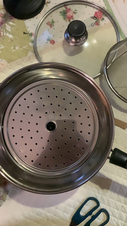 Je Panci Masak Rebus Kukus Goreng 22 Cm Multifunction Cooking Pot 3in1 Stainless Steel