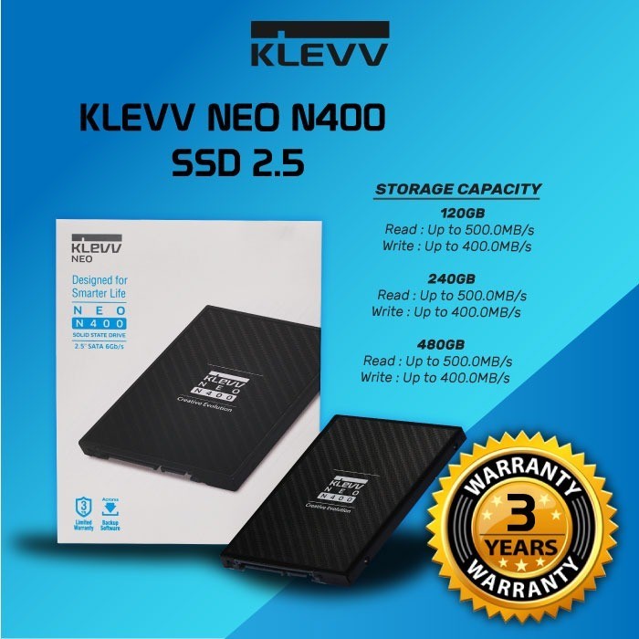 SSD 480GB KLEVV NEO N400 2.5&quot; SATA III