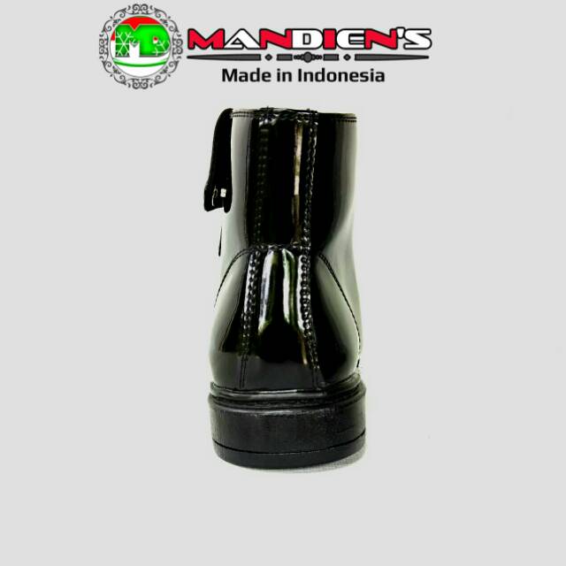 MANDIENS - Sepatu Pantofel PDH Pria Tanpa Tali Kulit Kilap Tanpa Semir T.Tali