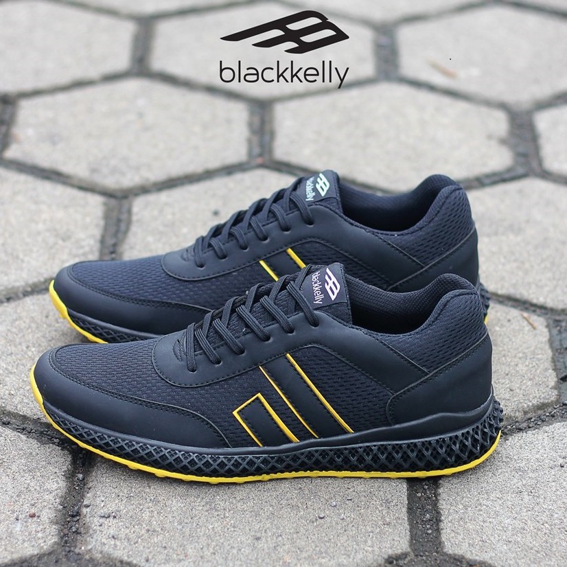 Sepatu Sport Pria Hitam Outdoor Men Sneakers Shoes