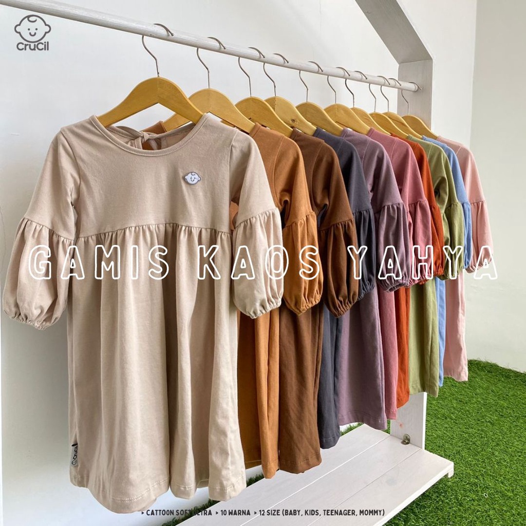 CruCil Factory Baju Gamis Kaos Yahya Remaja (9y-16y)