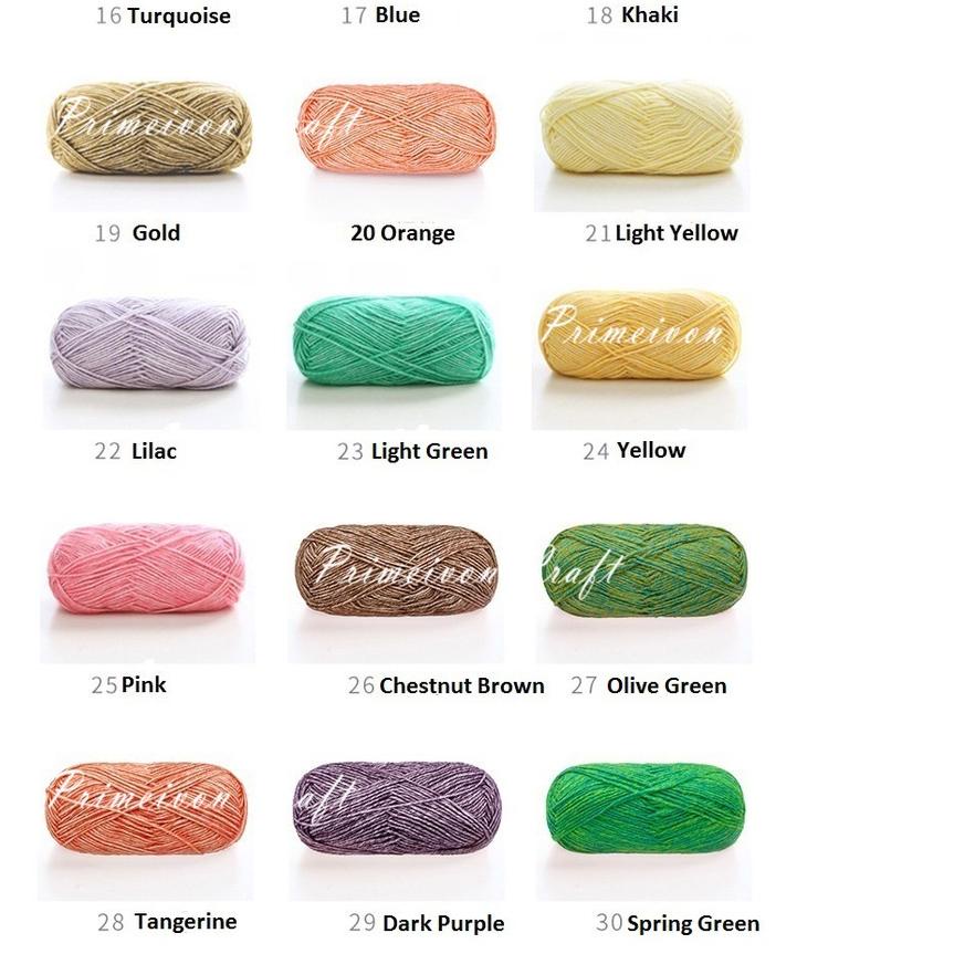 ● 21-38 Benang rajut katun semprot wol /benang rajut stonewashed SW1 ☁