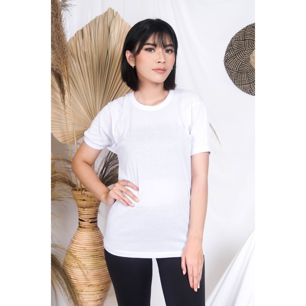 Kaos Oblong Wanita Putih Polos