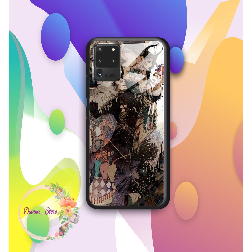 Back case glass ART WALLPAPER Iphone 5 6 6g 6g+ 7 7g 7g+ 8 8+ Xr X Xs Xs Max Se 2020 11 Pro DST1439