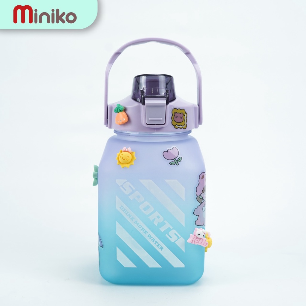 Botol Minum Viral 1500ML / Botol 1.5L VIRAL Warna Gradiasi