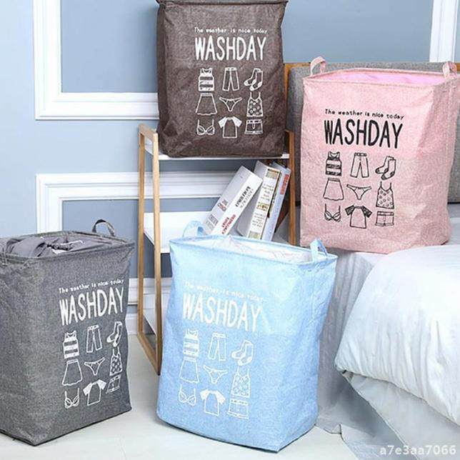 SHENAR - TAS KERANJANG BAJU KOTOR / LAUNDRY BASKET SERUT / LAUNDRY BAG WASHDAY