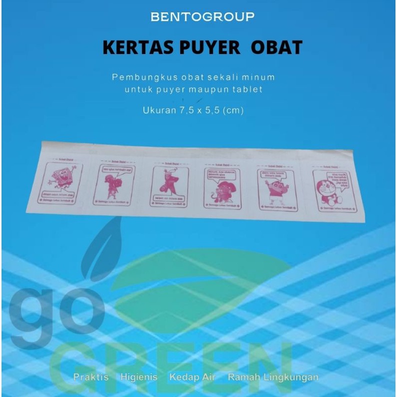 Kertas puyer Logo kartun Murah