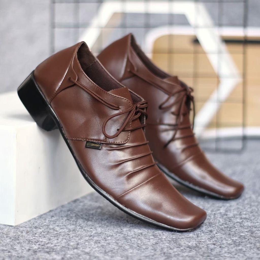 BURAY - Sepatu FORMAL Pantofel Pria LOAFER Kulit ASLI PANTOPLE ORIGINAL Formal Kuliah Kerja Kantor Keren PANTOPEL PRIA Pansus COWOK Laki Laki FASHION Trendy KEKINIAN