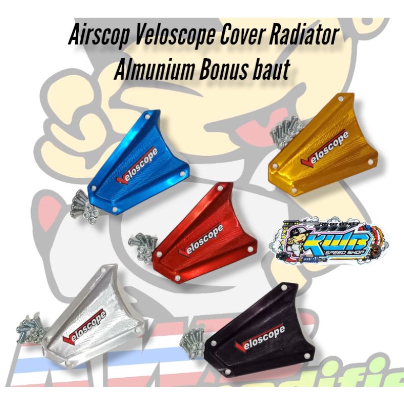 Scop airscop veloscope kecil cover radiator vario pcx adv nmax aerox lexi almunium bonus baut