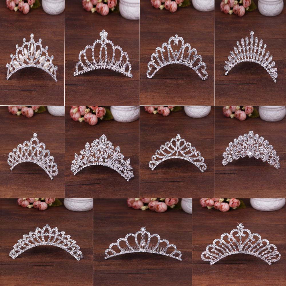 Needway Perhiasan Pernikahan Untuk Gadis Chic Mahkota Ornamen Manis Ikat Kepala Tiara Rambut Styling Aksesoris