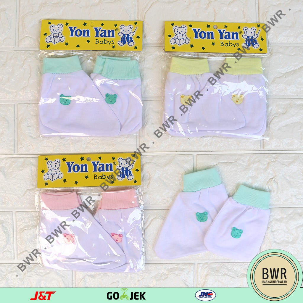 SARUNG TANGAN YON YAN [ D3 - E3 ] Sarung Tangan Bayi New Born Bayi Yonyan - Bwr