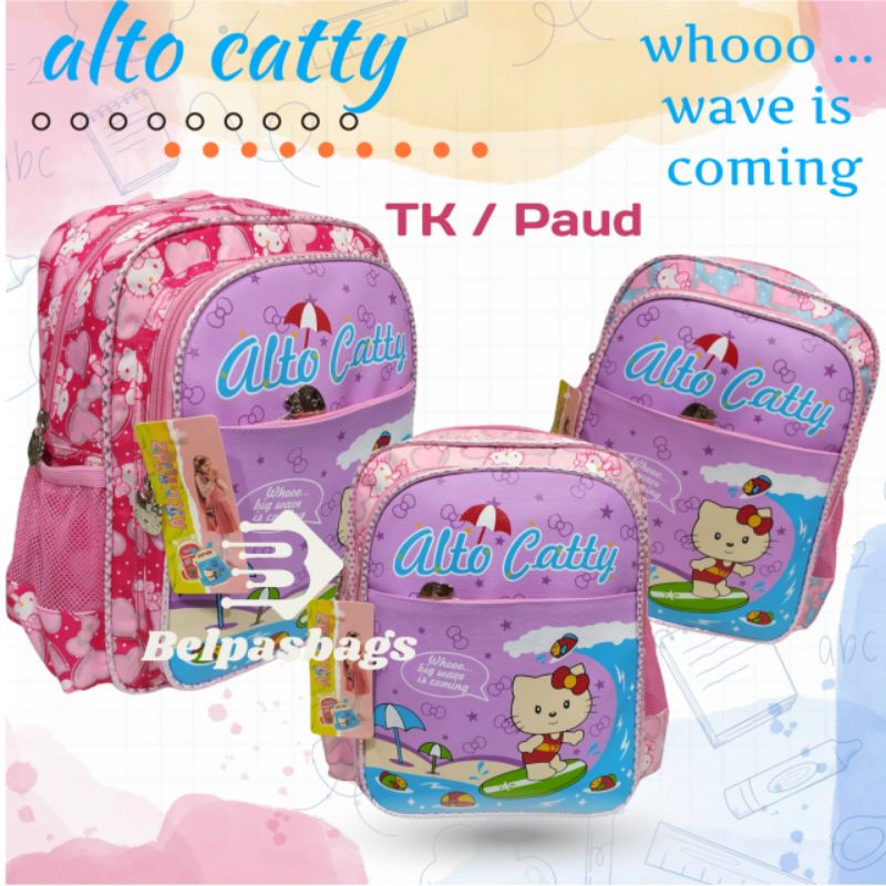 BLB- Tas sekolah ransel anak perempuan Alto Catty TK / Paud 40077