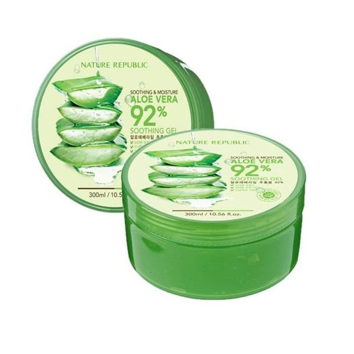 Nature Republic Aloe Vera Gel 92 300 Gram Jar Lidah Buaya Gel Shopee Indonesia