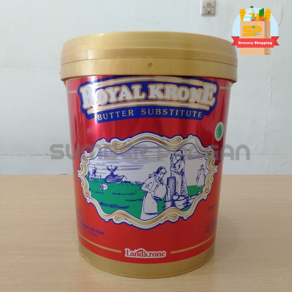 

ROYAL KRONE Butter Oil Subtitutes 20 Kg / Margarin / Mentega / B.O.S ROYAL KRONE 20 Kg (1 Pail)