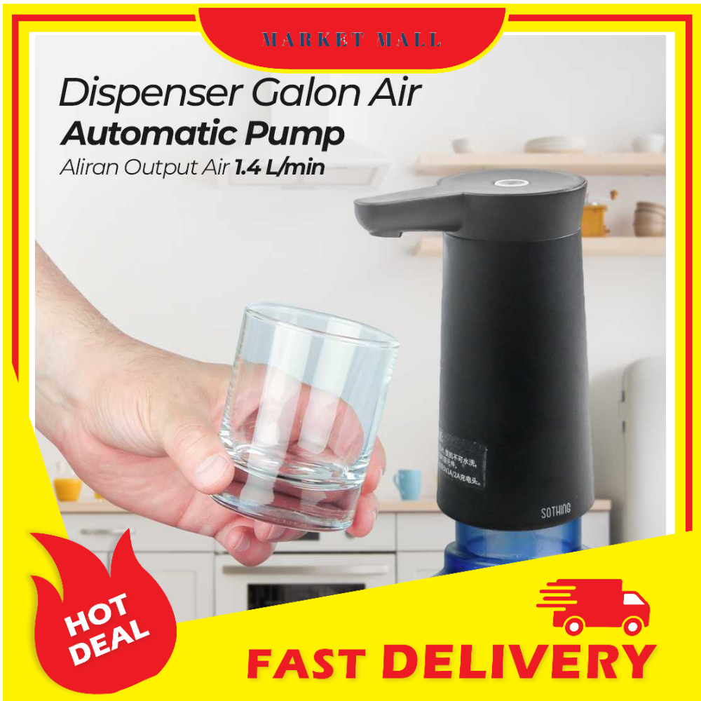 Pompa Galon Air Baterai 2000mAh Colokan Type C Dispenser Automatic Pump One -Touch Inductive Operation Sothing - XOHX4KBK