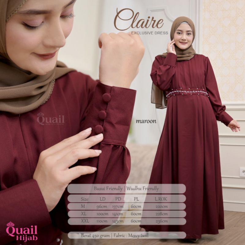 Dress Claire ori Quail Hijab