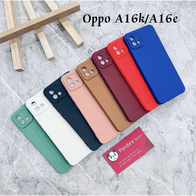 Softcase Pro Camera Oppo A16k / A16e Candy Case Full Color 3D Silikon TPU