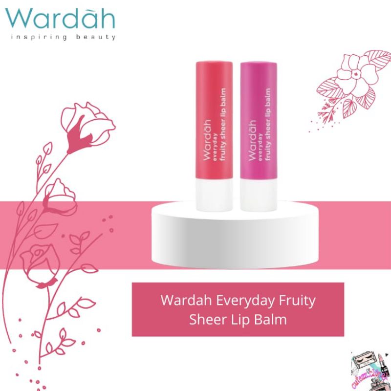 ☃️Cutezz_Ching1☃️Wardah Everyday Fruity Sheer Lip Balm 4g