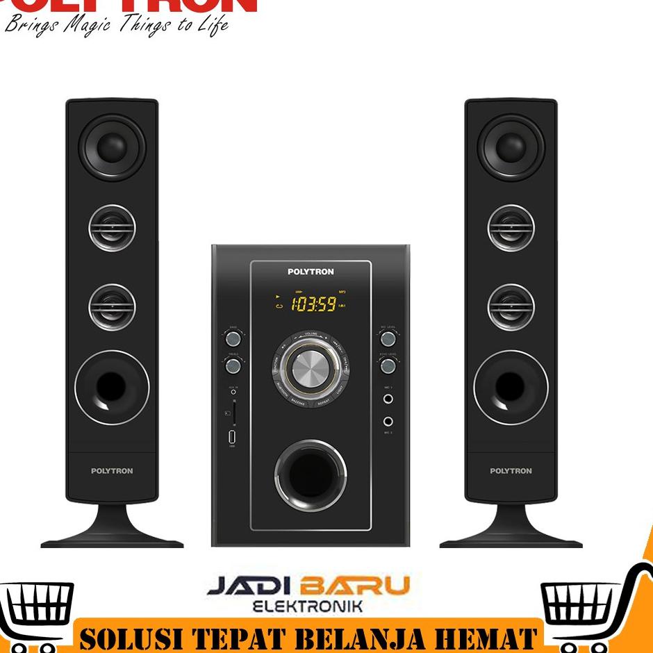 W6I]> SPEAKER POLYTRON PMA 9506 / PMA9506 [BLUETOOTH / AUX / USB / KARAOKE] Pasti.suka