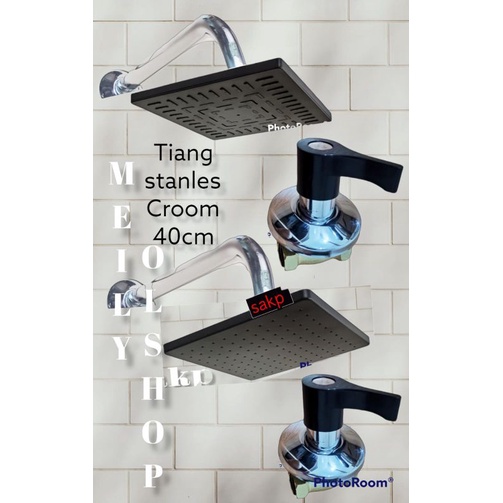 Wallshower + Stop Kran Tanam/ Shower Mandi/ Shower Tembok/ Shower Dinding