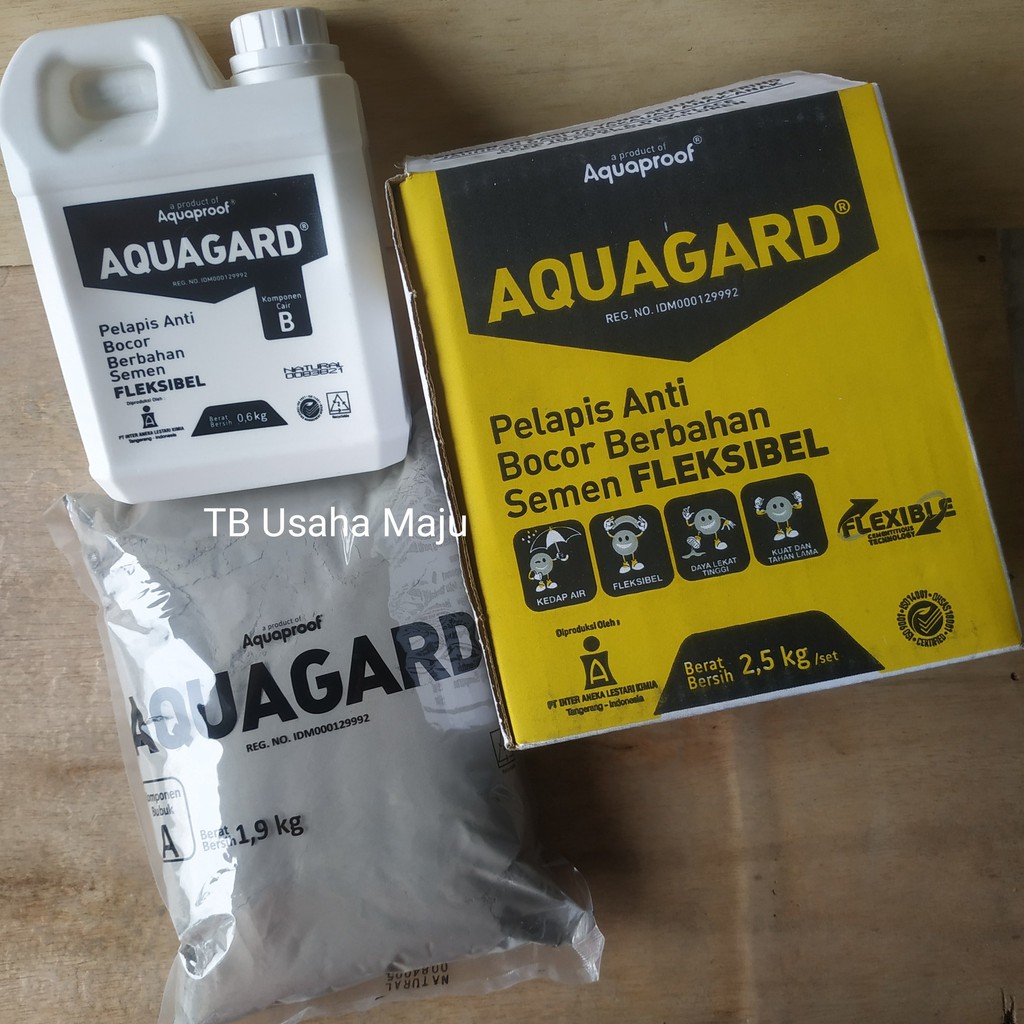 AQUAGARD Aqua Gard Pelapis Anti Bocor Flexycoat / Flexy Coat Waterponding Cat Kolam Bak Mandi by Aqu