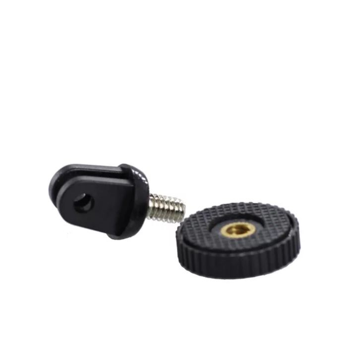 gopro mount screw 1/4 inch adapter tongsis monopod attanta - Hitam