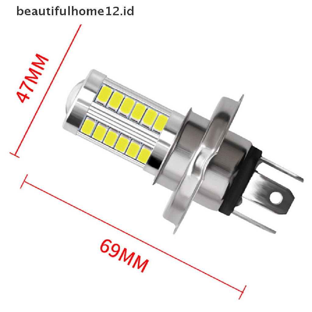 【beautifulhome12.id】 2pcs Car LED H4 H7 H8/H11 9005 9006-5630-33 LED HeadLight Fog Light lamps 12V  .