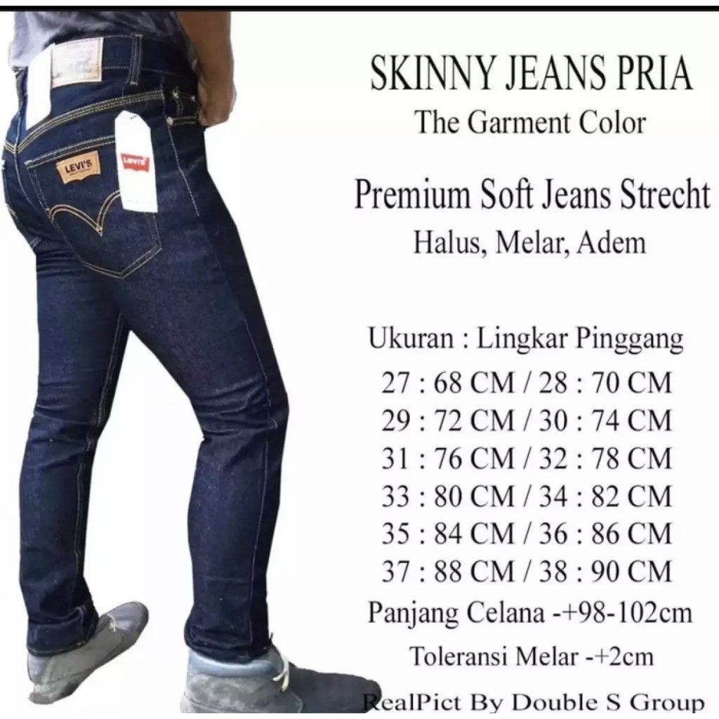 Celana Panjang Garmen Pria Slim fit /Celana Jeans Garmen Pria Skinny Panjang