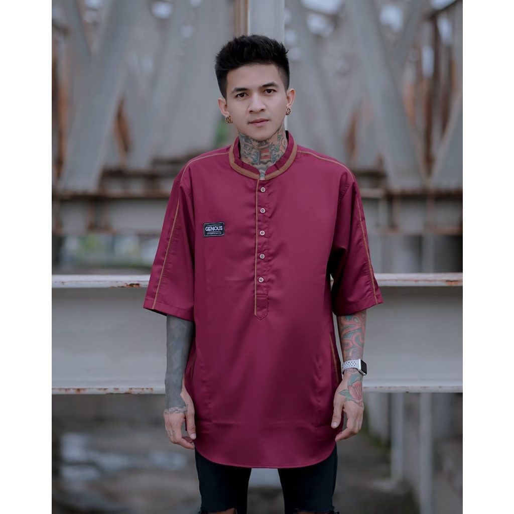 KOKO KURTA MUSLIM LENGAN 3/4 DEWASA PRIA / KOKO KURTA / KURTA TERBARU DAN TERLARIS 2022 [COD] M L XL