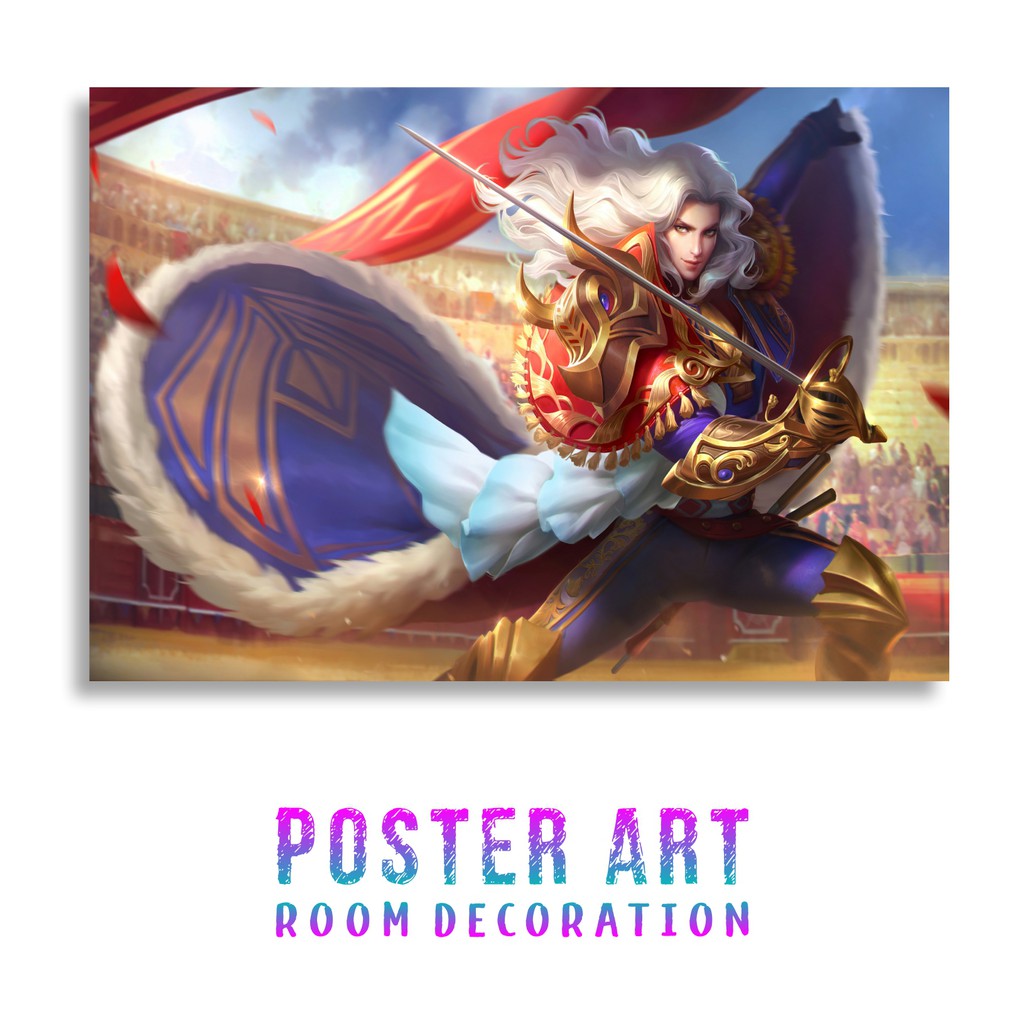 Poster Mobile Legends Lancelot Royal Matador Shopee Indonesia