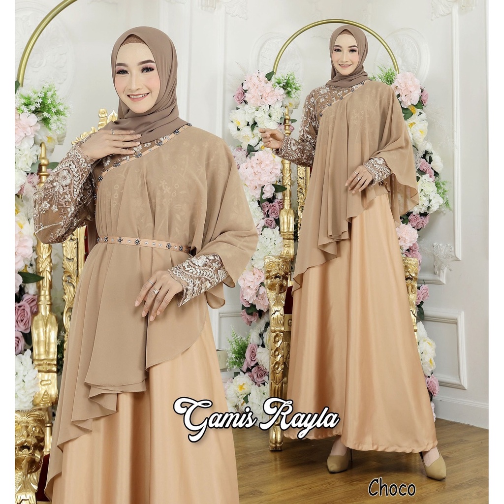 DRESS PESTA KONDANGAN 1 GAMIS BISA 8 GAYA RAYLA