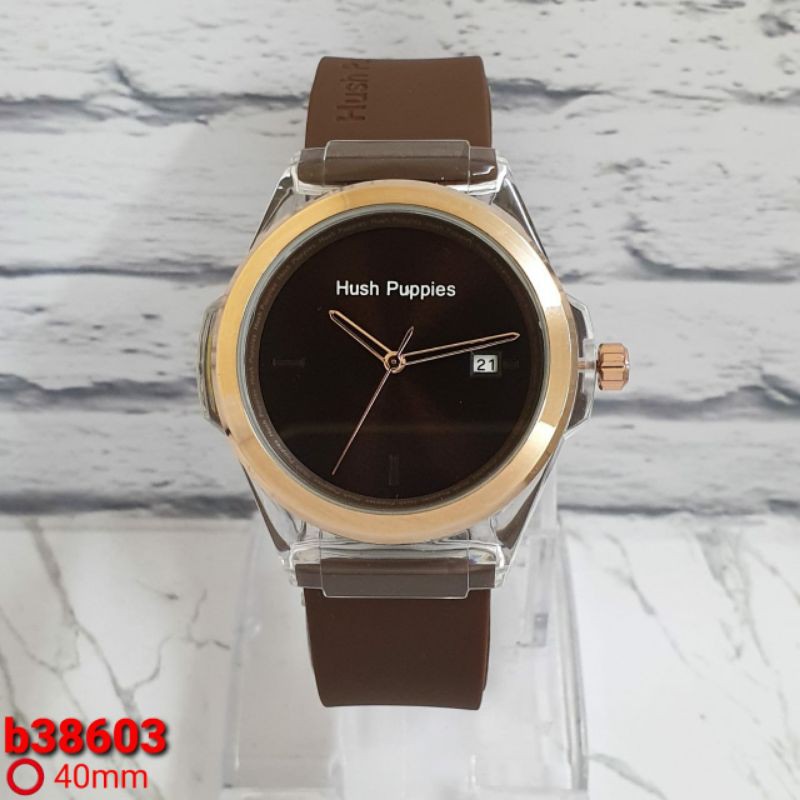 Jam tangan wanita Hush Puppies HP rubber clasic tanggal