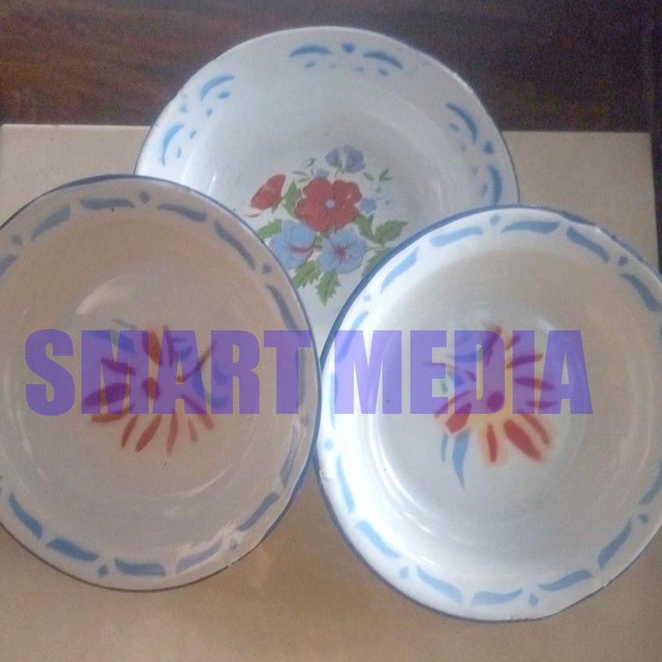 ｀ MZQ 12 pcs (1 lusin) Piring Seng 20 cm (Piring Jadul) ✯ ☮