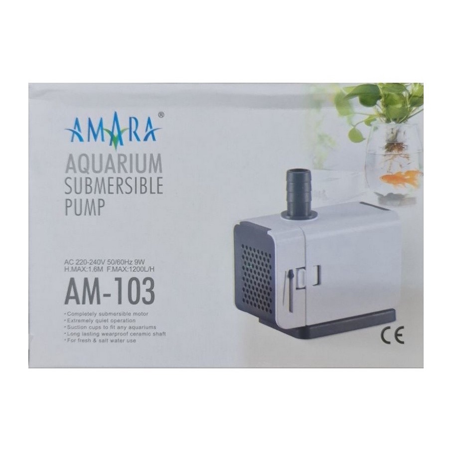 AMARA AM 103 Aquarium Submersible Pump/Pompa Kolam Hidroponik